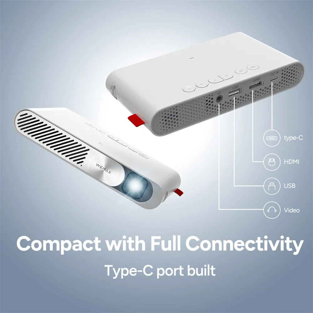 Mini ALPD Laser Pocket Projector with Wi‑Fi, 1080P by HitMyNeed