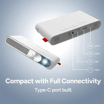 Mini ALPD Laser Pocket Projector with Wi‑Fi, 1080P by HitMyNeed