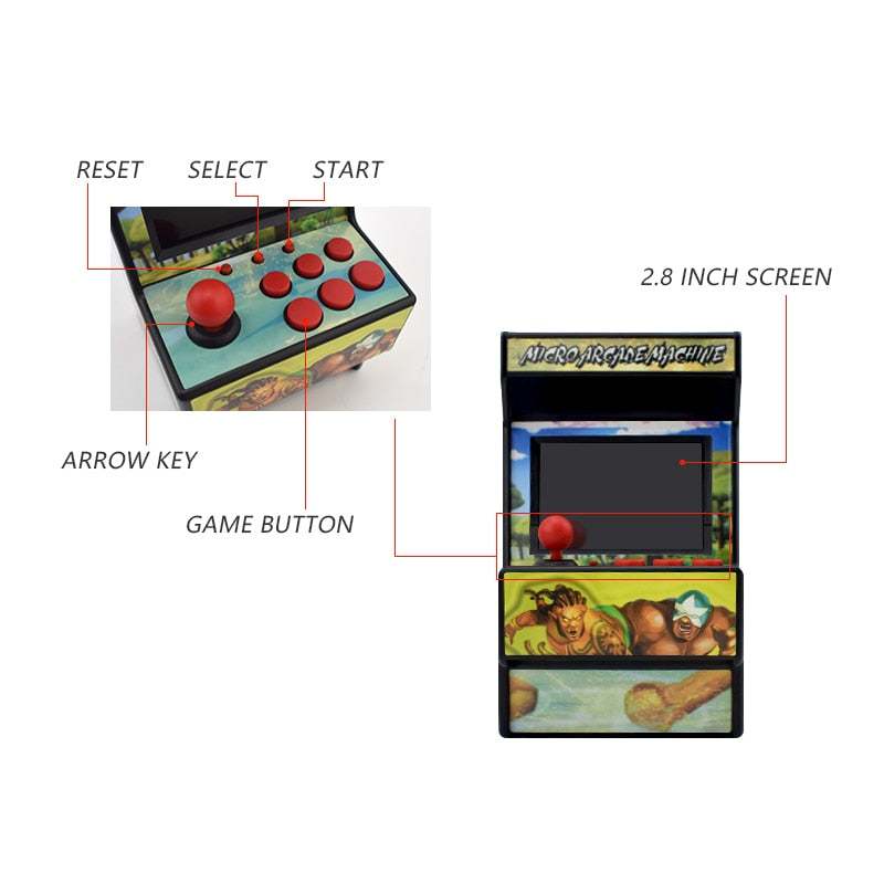 Mini Arcade Game Console with 156 Built-In Games by HitMyNeed
