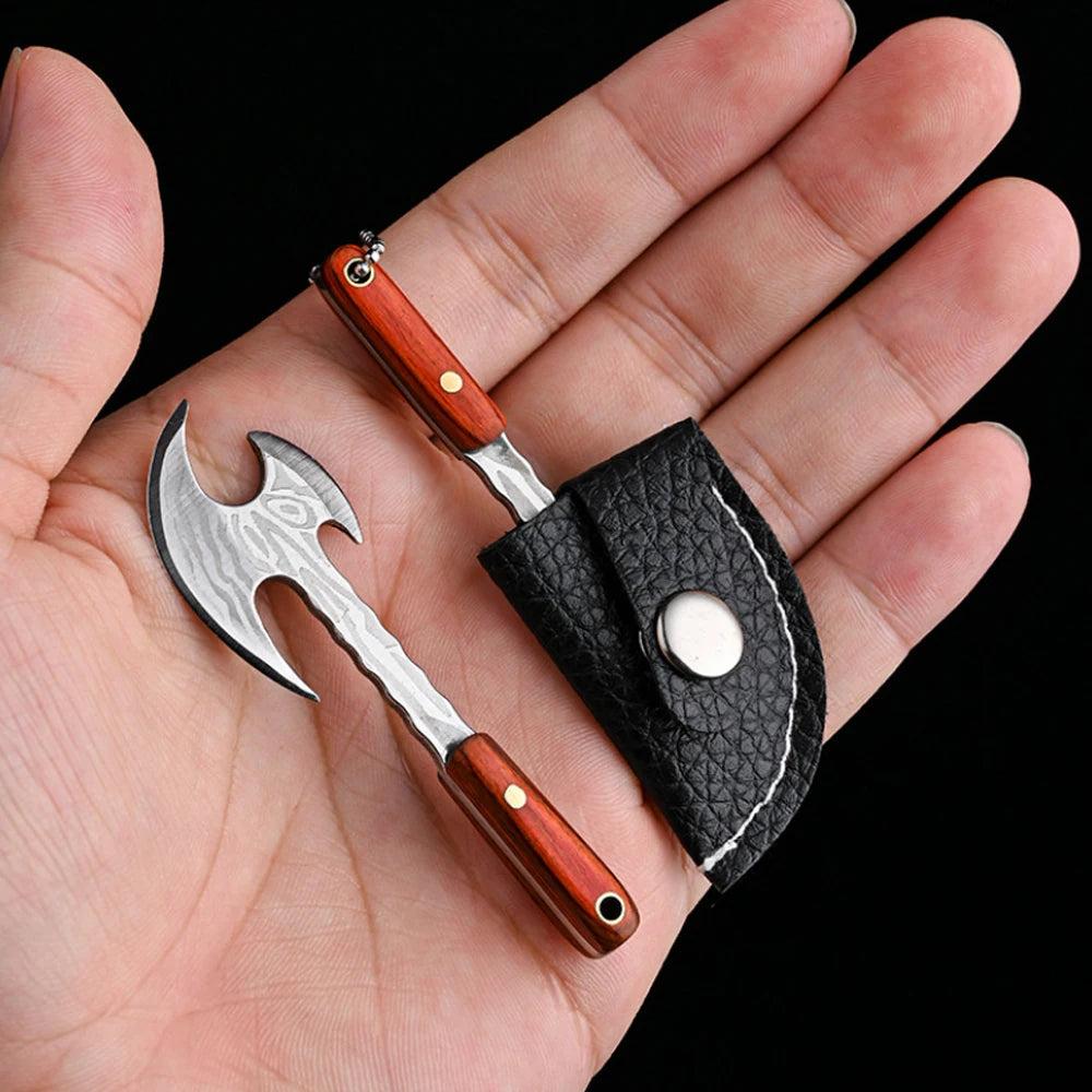Mini Axe EDC Knife for Unboxing & Craft Detail Work figure-axe by HitMyNeed