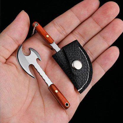 Mini Axe EDC Knife for Unboxing & Craft Detail Work silvery-axe by HitMyNeed