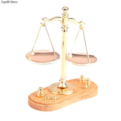 Mini Balance Scale Model for Dollhouse Decoration by HitMyNeed