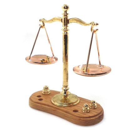 Mini Balance Scale Model for Dollhouse Decoration as-pic-193 by HitMyNeed