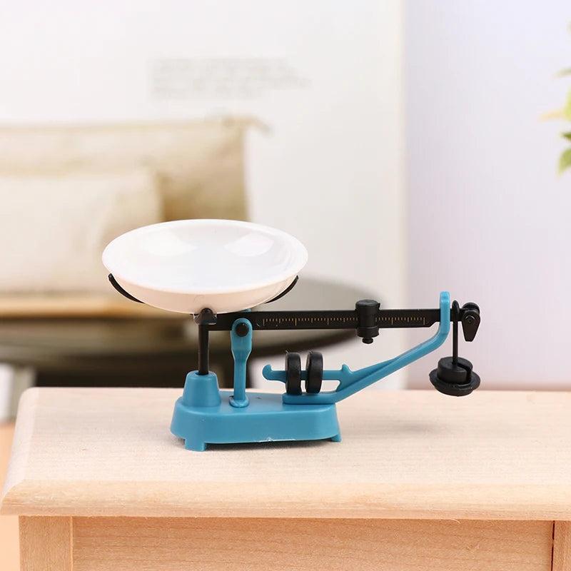 Mini Balance Scale Model for Dollhouse Decoration bl by HitMyNeed