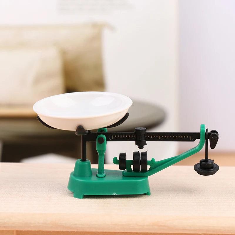 Mini Balance Scale Model for Dollhouse Decoration gn by HitMyNeed