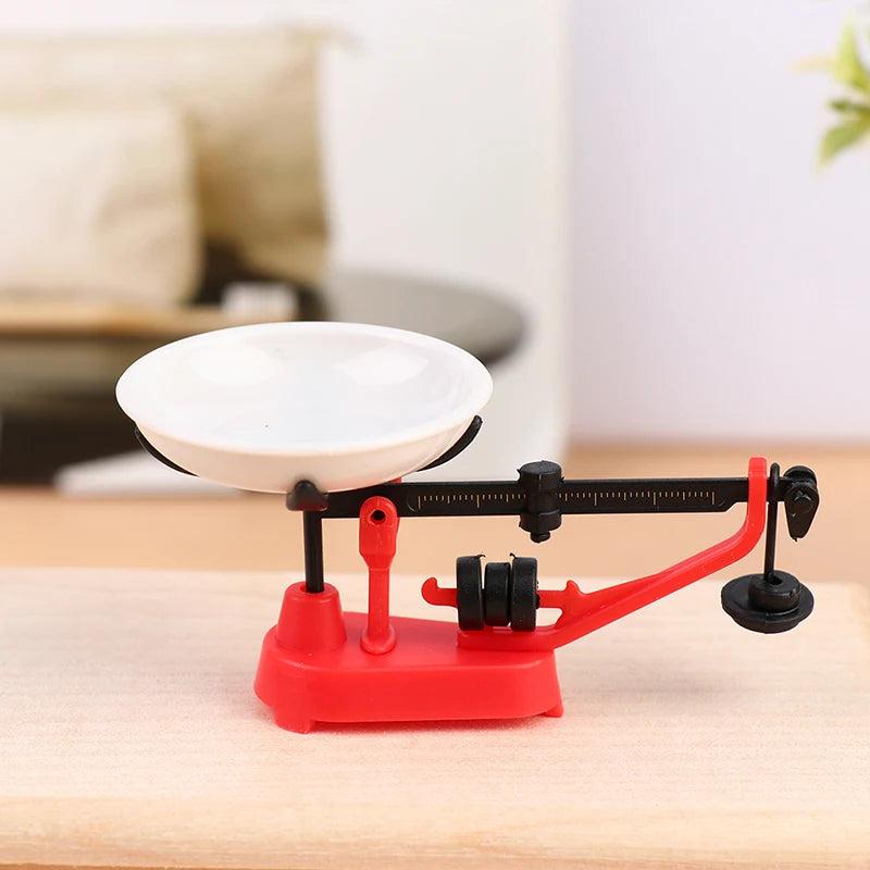 Mini Balance Scale Model for Dollhouse Decoration rd by HitMyNeed