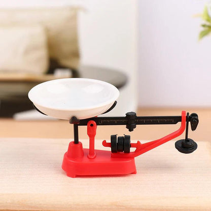 Mini Balance Scale Model for Dollhouse Decoration rd by HitMyNeed
