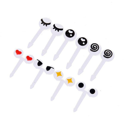 Mini Bento Box Food Picks with Funny Eyes (10 Pack) by HitMyNeed