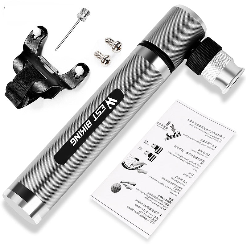 Mini Bike Pump Bicycle Tire Inflator 160 PSI by HitMyNeed