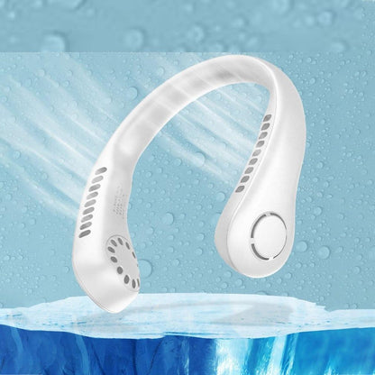 Mini Bladeless Neck Fan, 3-Speed Rechargeable Cooler by HitMyNeed