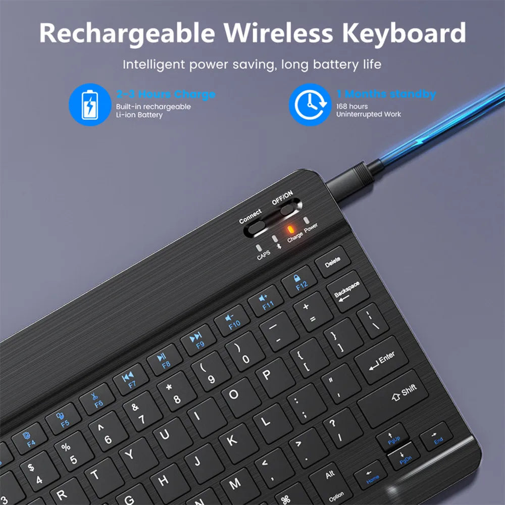Mini Bluetooth Keyboard & Mouse for Tablet and Laptop by HitMyNeed