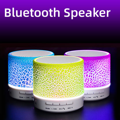Mini Bluetooth LED Speaker A9 with Subwoofer & TF Slot by HitMyNeed