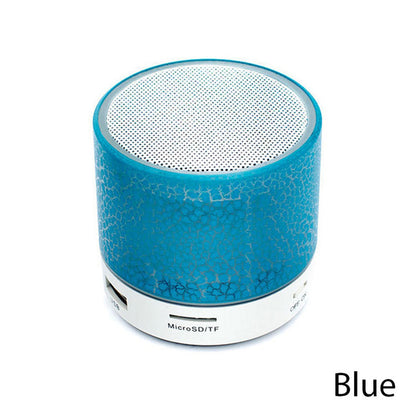 Mini Bluetooth LED Speaker A9 with Subwoofer & TF Slot blue by HitMyNeed