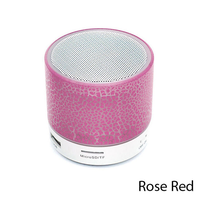 Mini Bluetooth LED Speaker A9 with Subwoofer & TF Slot red by HitMyNeed