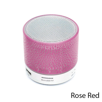 Mini Bluetooth LED Speaker A9 with Subwoofer & TF Slot red by HitMyNeed