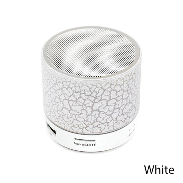 Mini Bluetooth LED Speaker A9 with Subwoofer & TF Slot white by HitMyNeed