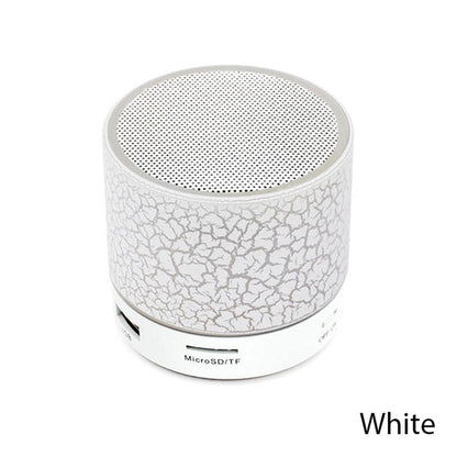 Mini Bluetooth LED Speaker A9 with Subwoofer & TF Slot white by HitMyNeed