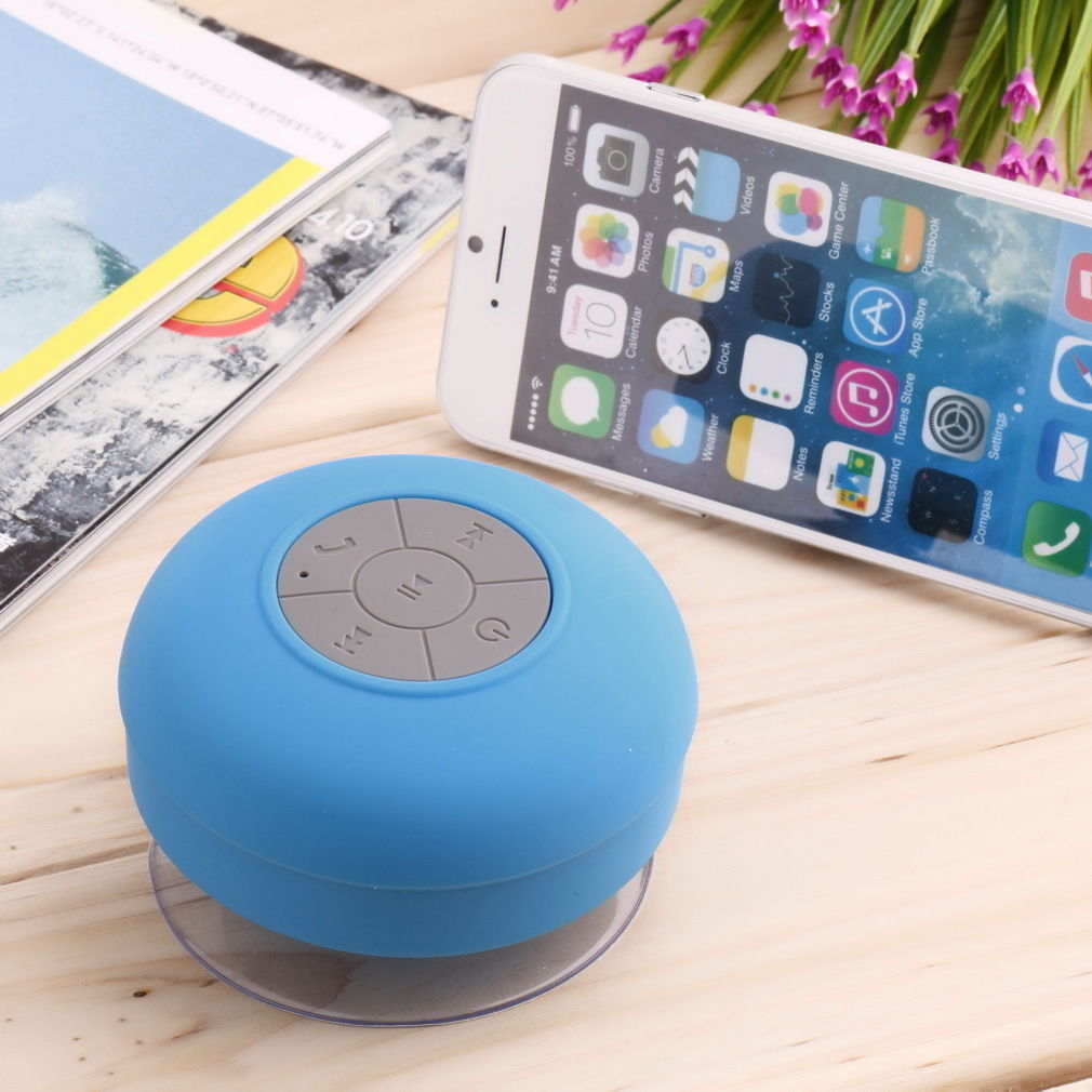 Mini Bluetooth Waterproof Shower Speaker with Mic by HitMyNeed