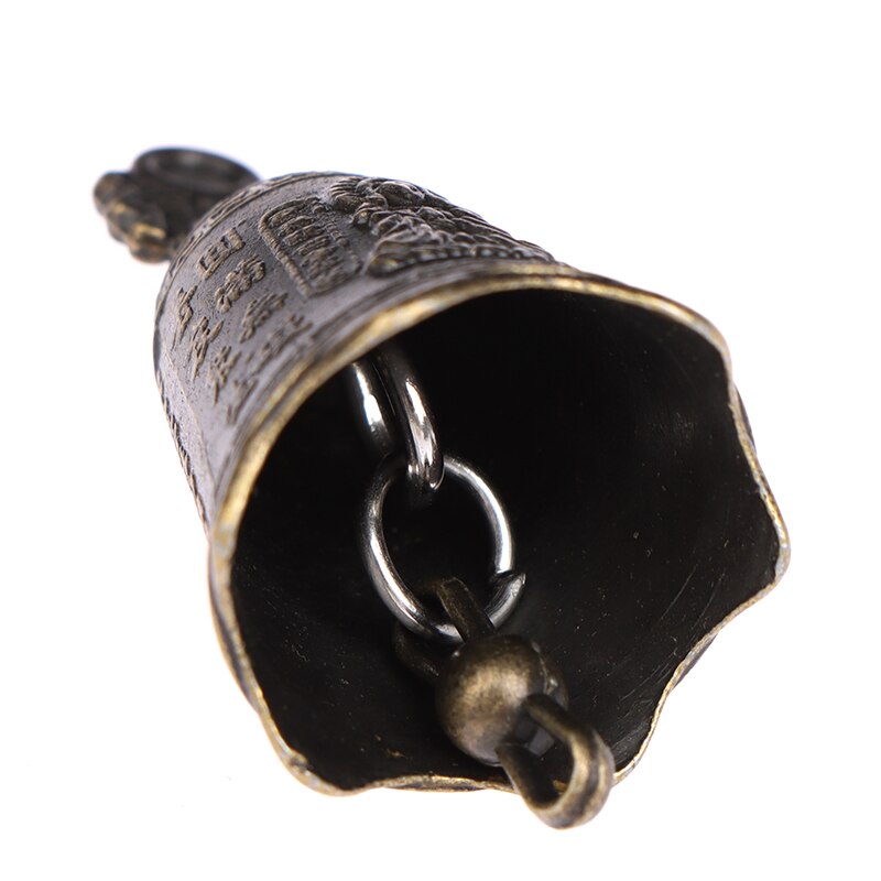 Mini Bronze Alloy Feng Shui Bell with Guanyin Script by HitMyNeed