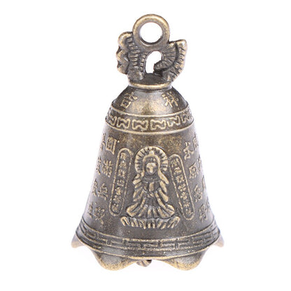 Mini Bronze Alloy Feng Shui Bell with Guanyin Script by HitMyNeed