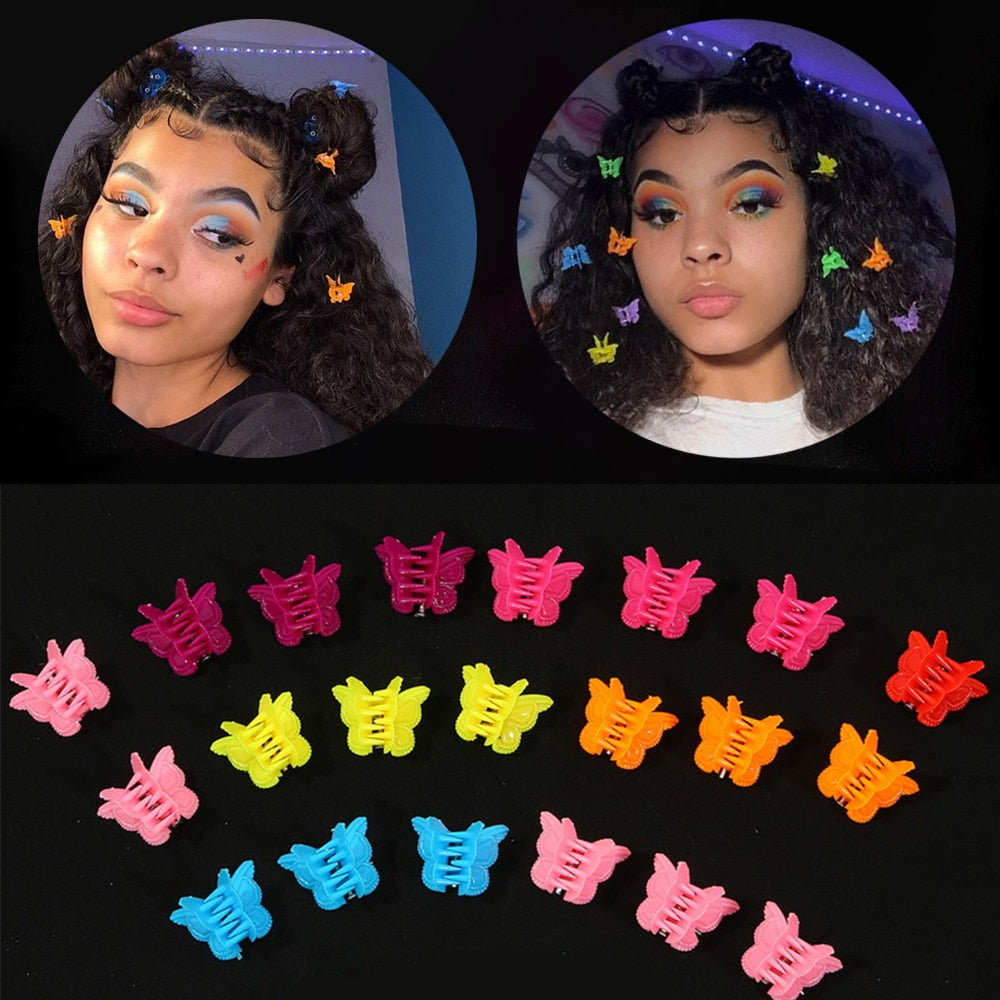 Mini Butterfly Hair Clips Set (50 pcs) by HitMyNeed