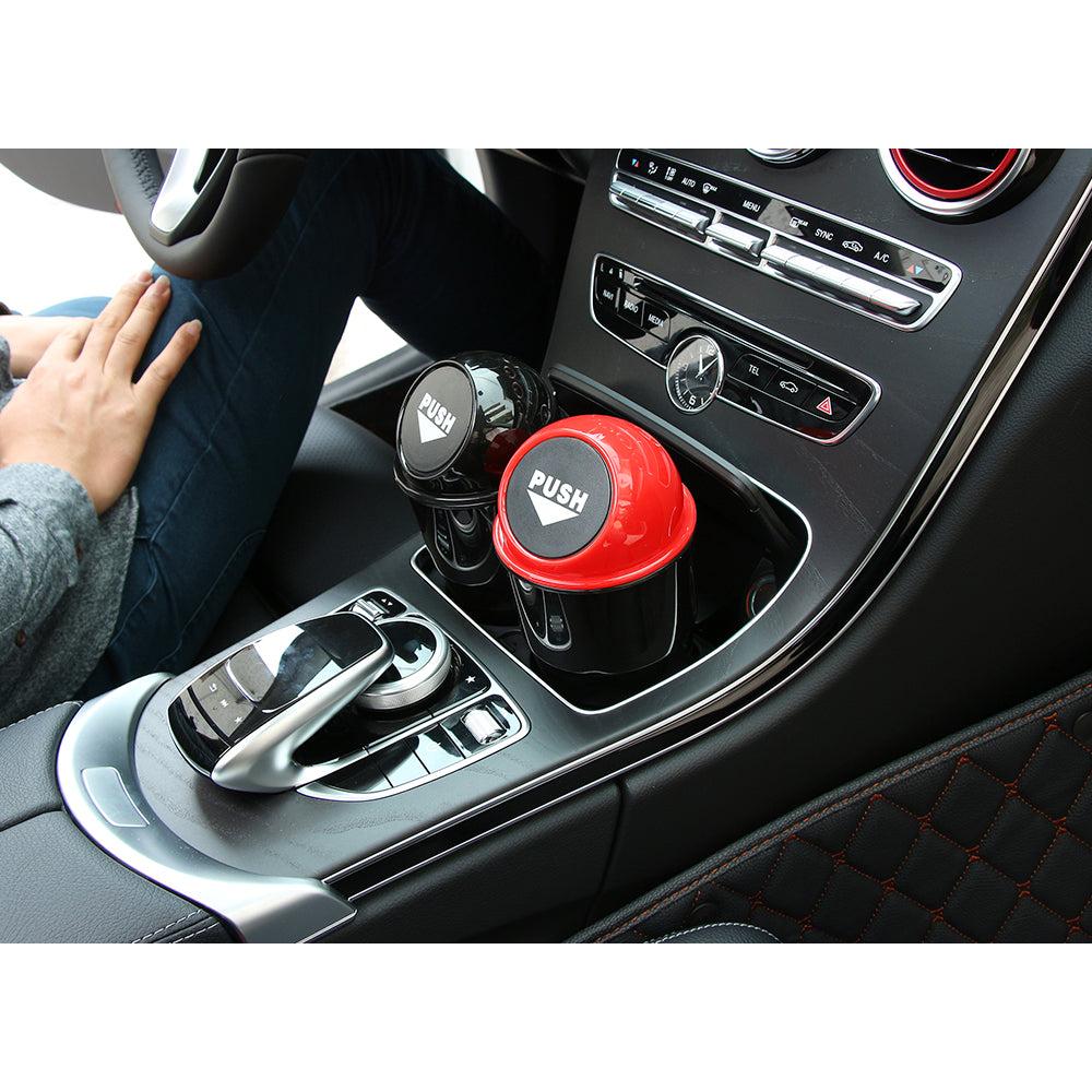 Mini Car Trash Can with Push Lid by HitMyNeed
