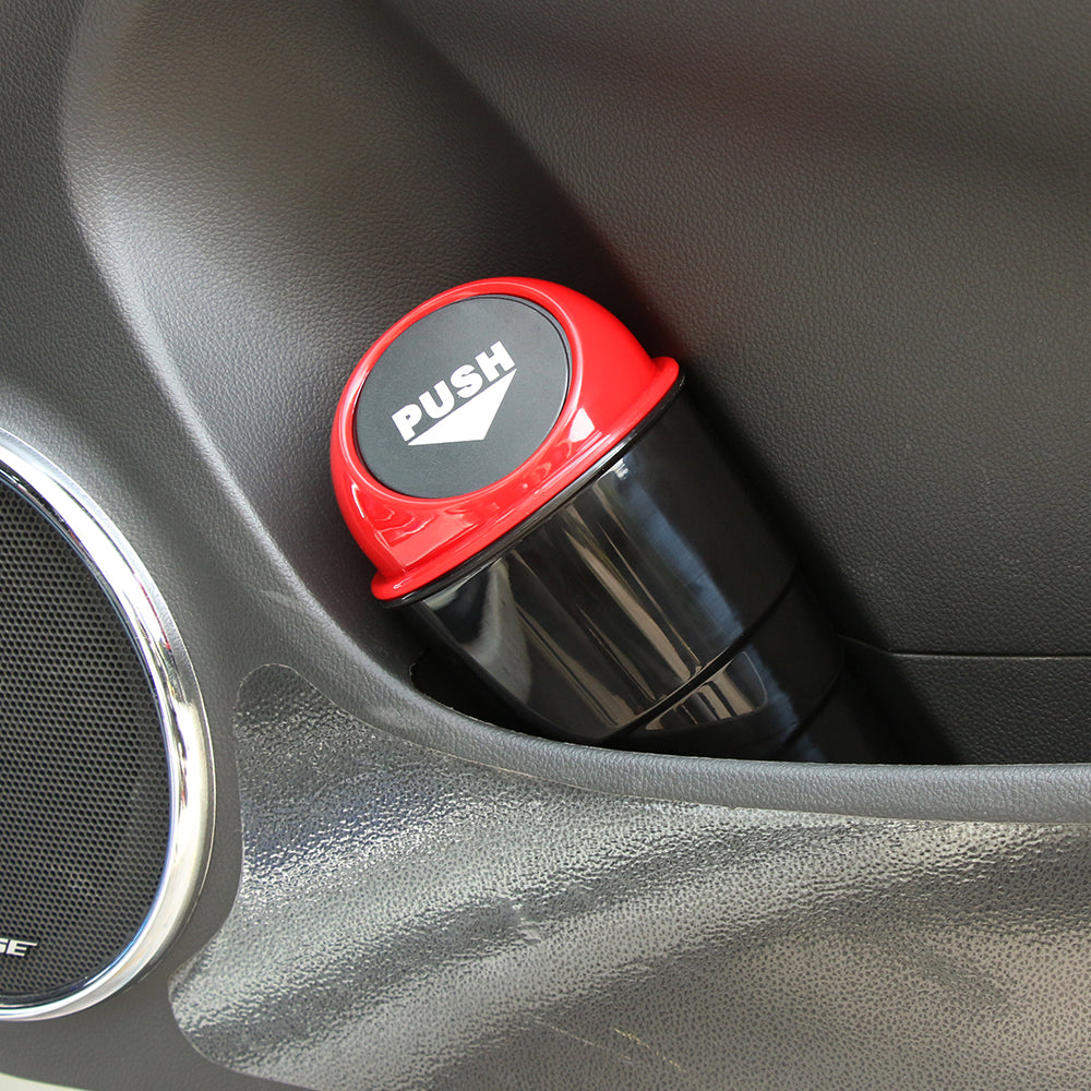 Mini Car Trash Can with Push Lid by HitMyNeed