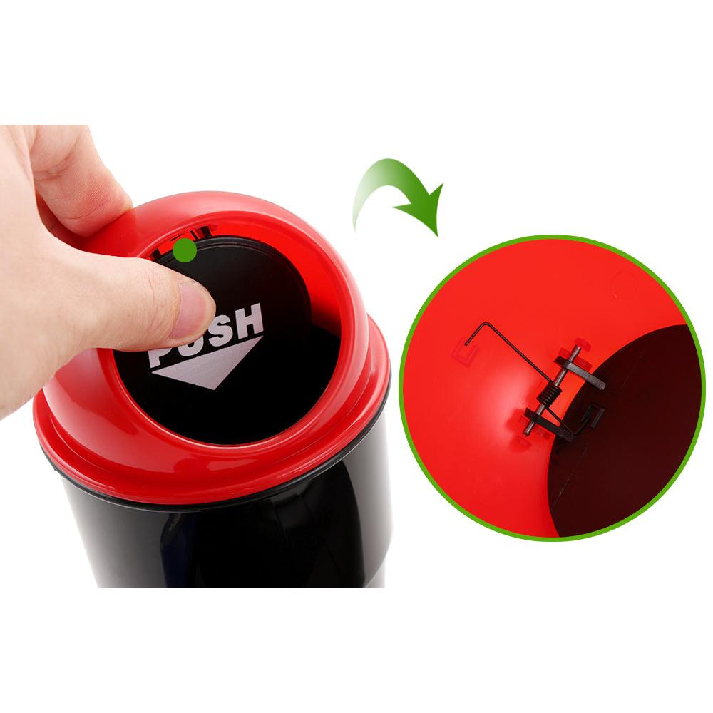 Mini Car Trash Can with Push Lid by HitMyNeed