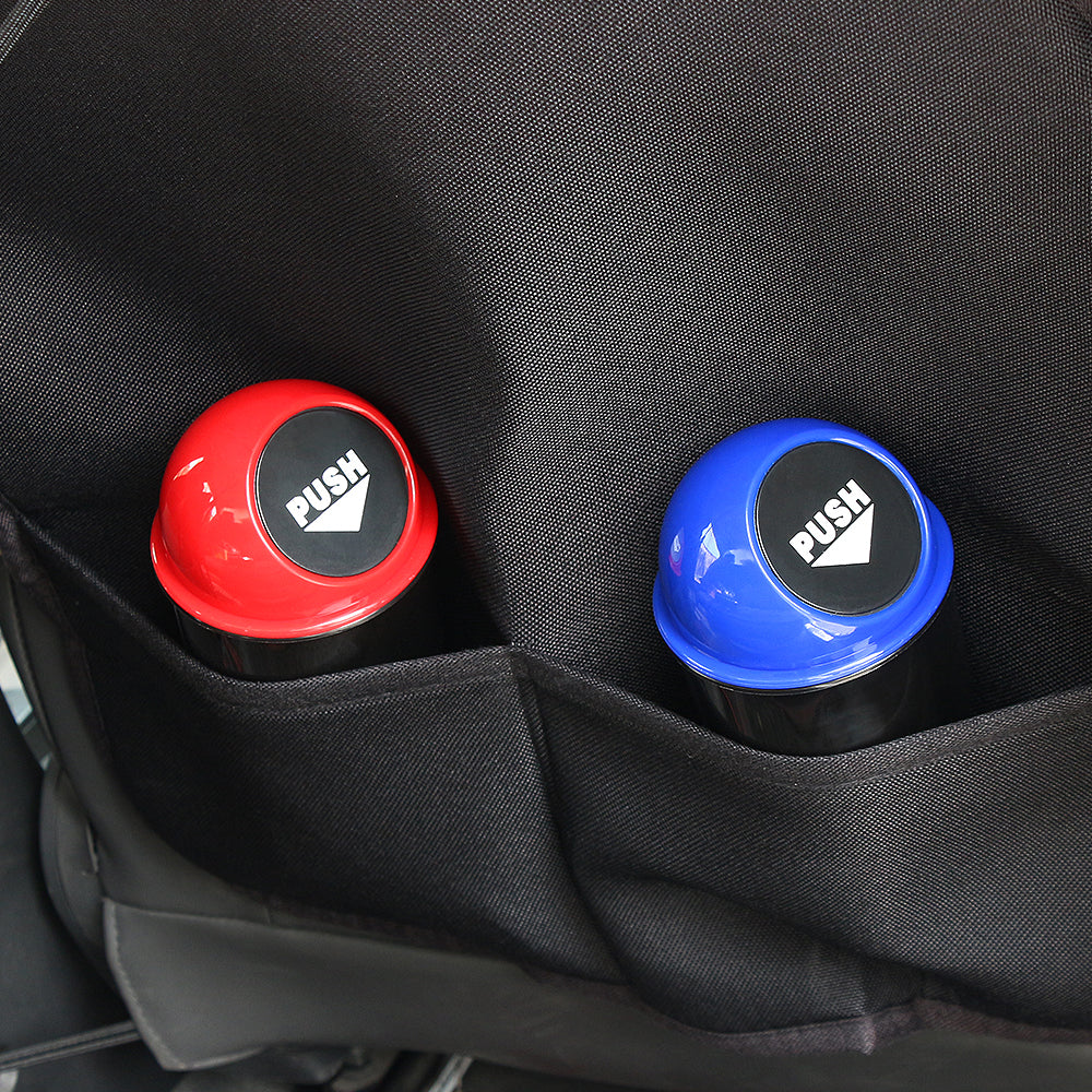 Mini Car Trash Can with Push Lid by HitMyNeed