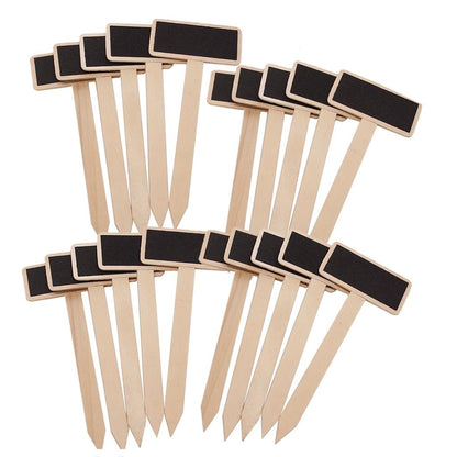 Mini Chalkboard Plant Markers Set (20 pcs) by HitMyNeed