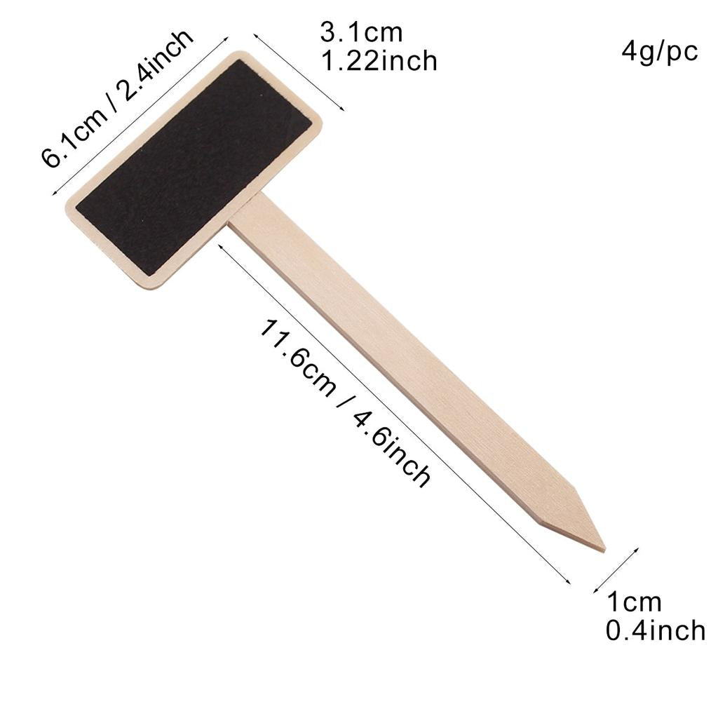 Mini Chalkboard Plant Markers Set (20 pcs) by HitMyNeed