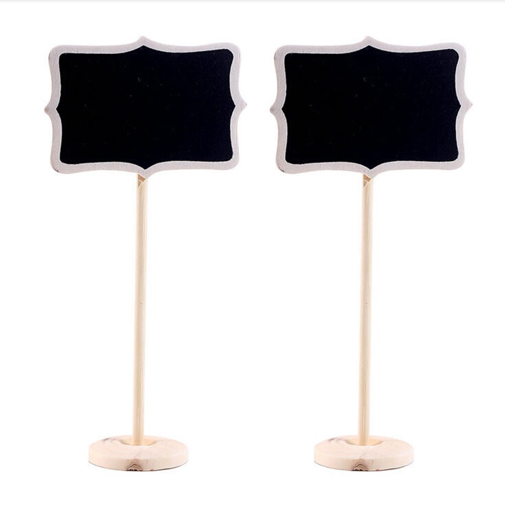 Mini Chalkboards with Wooden Stands (Set of 5) by HitMyNeed