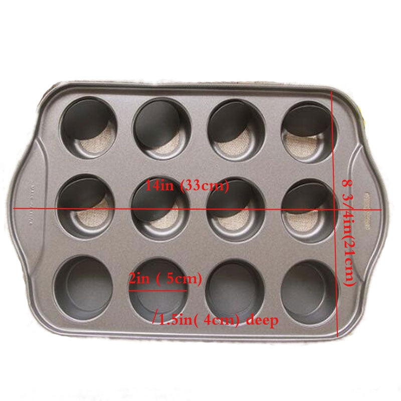 Mini Cheesecake Non-Stick Tray with 12 Cavities by HitMyNeed