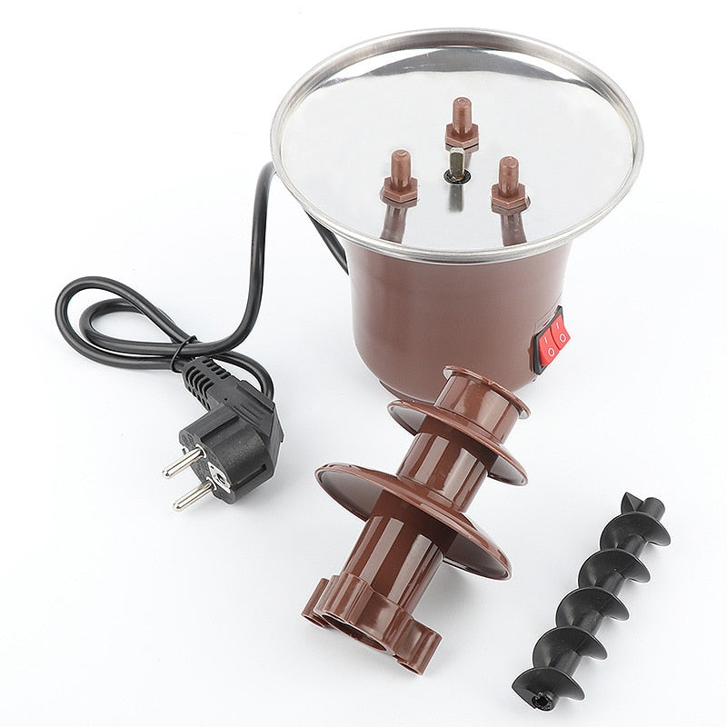 Mini Chocolate Fondue Fountain 2-Tier, 50W by HitMyNeed