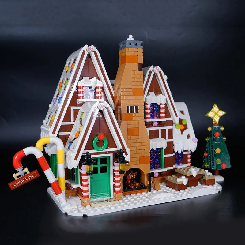 Mini Christmas Gingerbread House Building Block Set by HitMyNeed