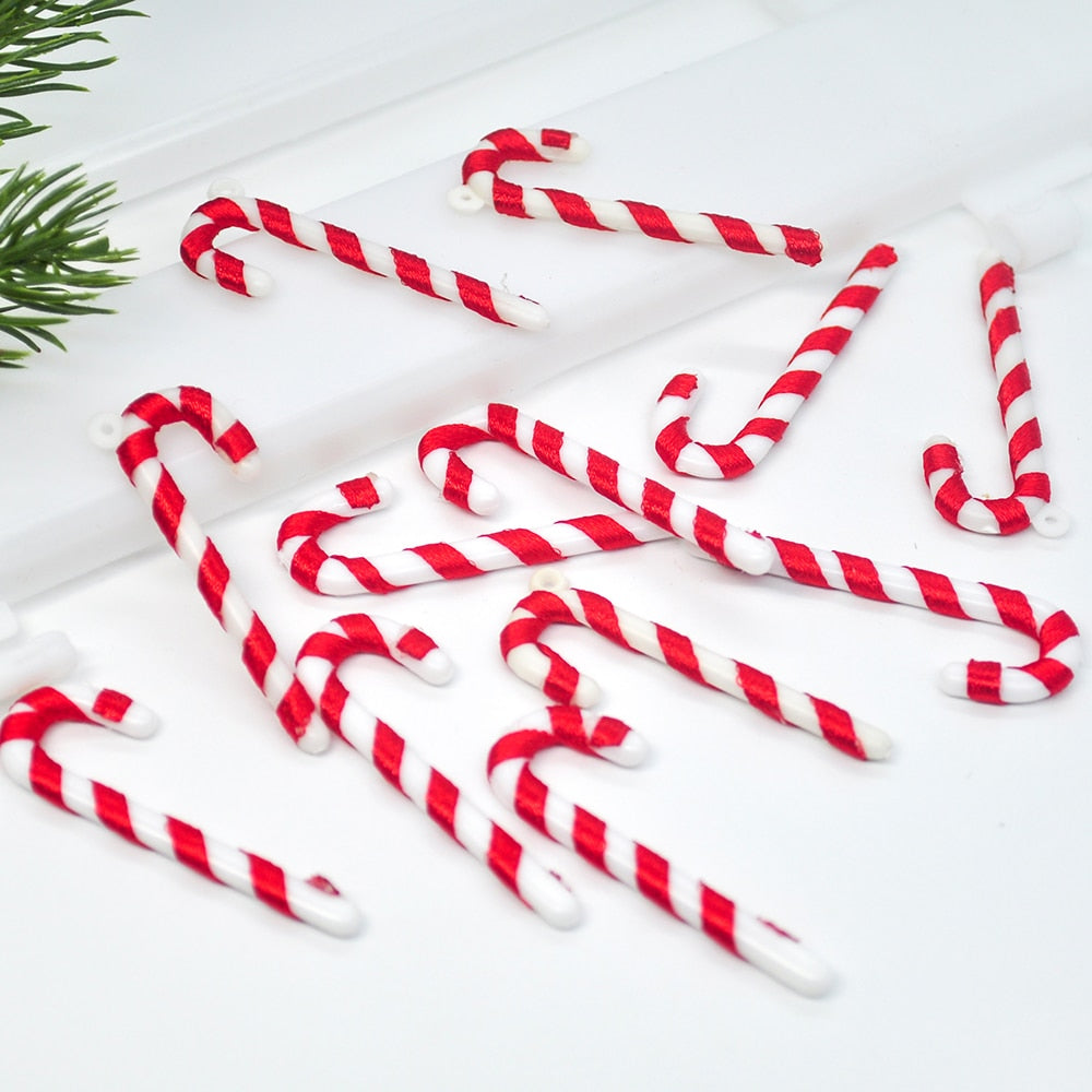 Mini Christmas Tree Candy Cane Ornaments (24-Pack) by HitMyNeed