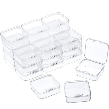 Mini Clear Plastic Jewelry Storage Boxes (Set of 6) by HitMyNeed