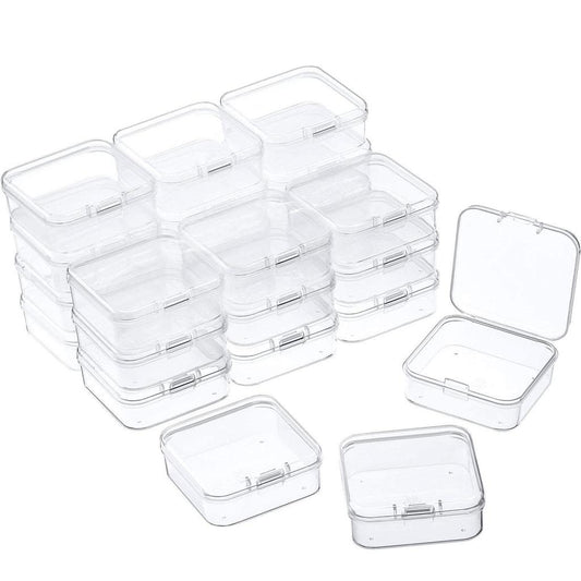 Mini Clear Plastic Jewelry Storage Boxes (Set of 6) by HitMyNeed