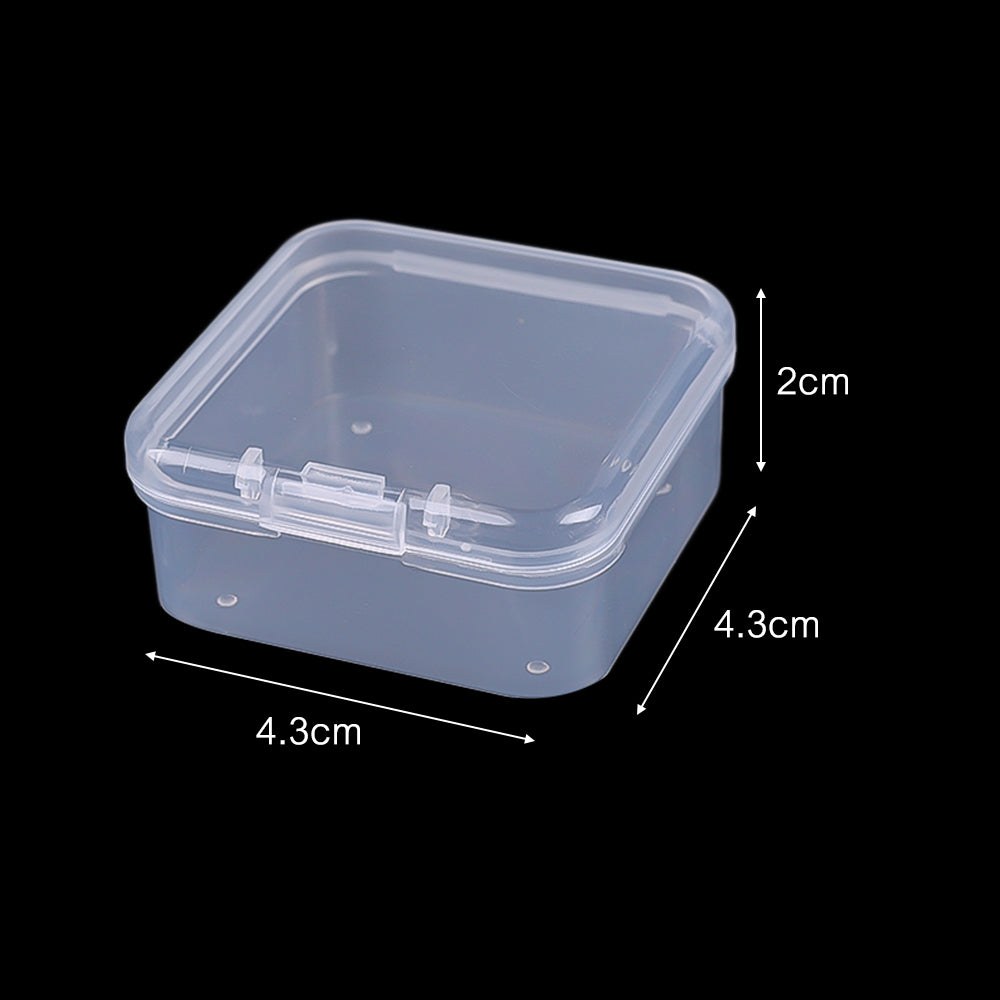 Mini Clear Plastic Jewelry Storage Boxes (Set of 6) by HitMyNeed