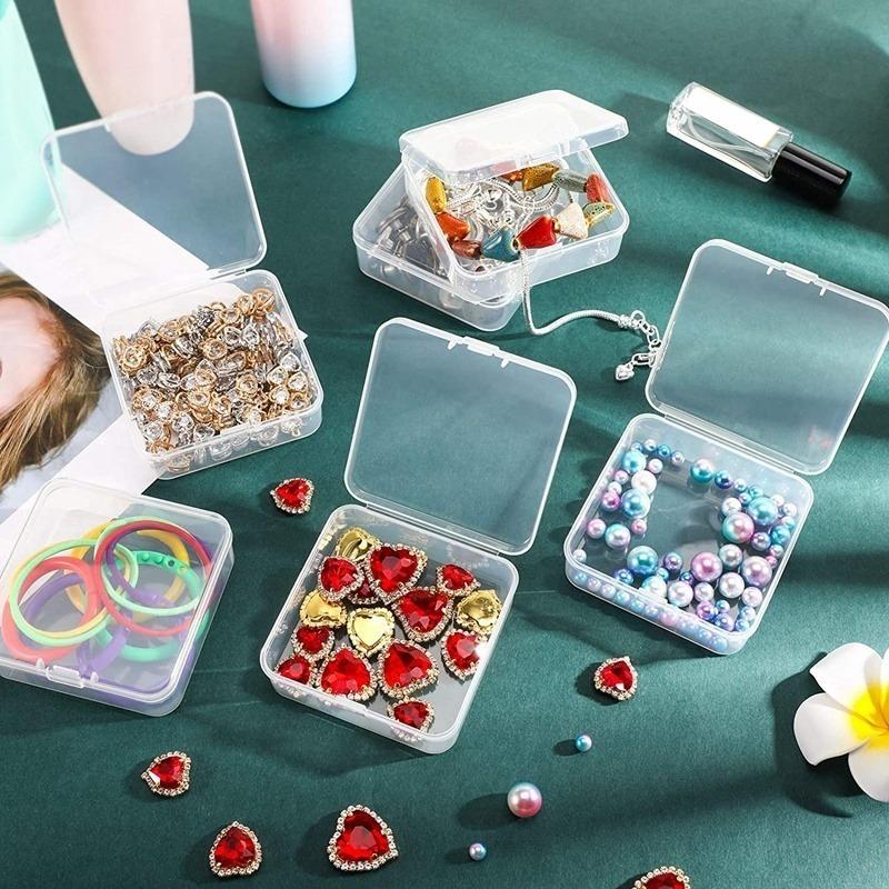 Mini Clear Plastic Jewelry Storage Boxes (Set of 6) by HitMyNeed