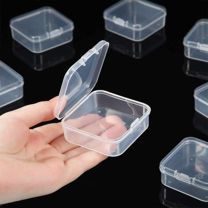 Mini Clear Plastic Jewelry Storage Boxes (Set of 6) by HitMyNeed