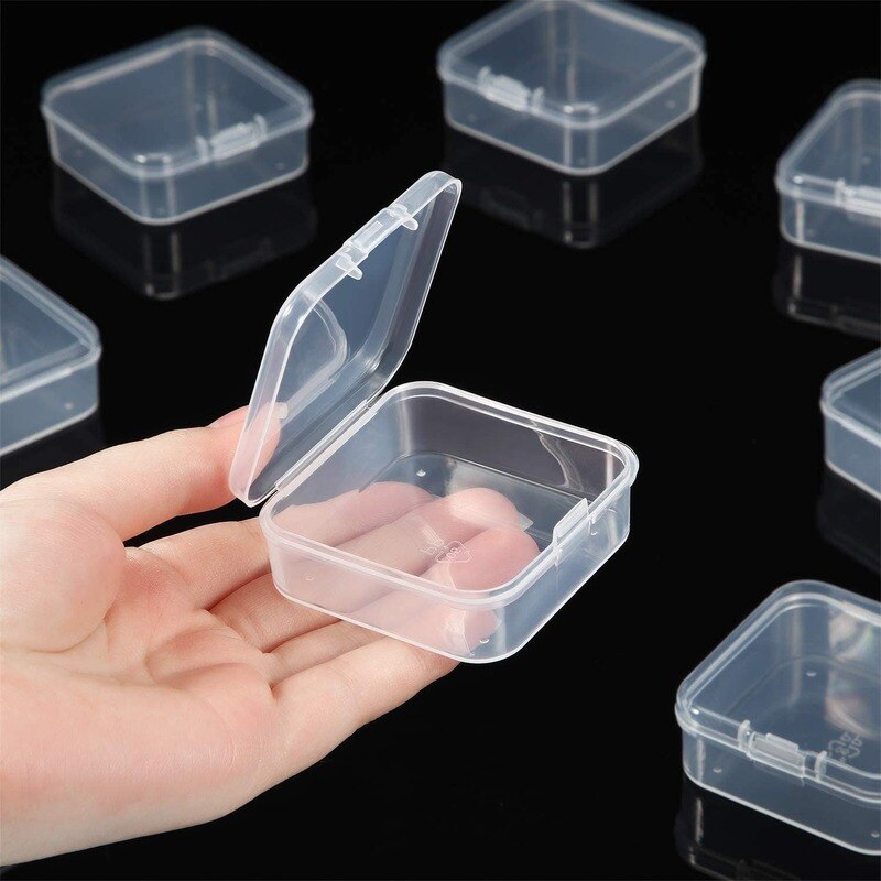 Mini Clear Square Storage Boxes 6-Pack by HitMyNeed