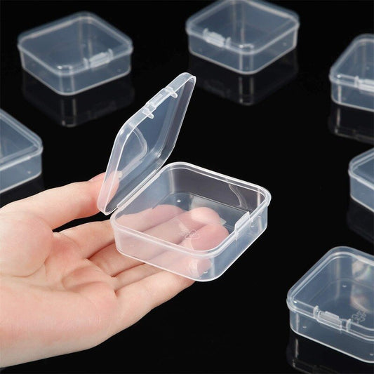 Mini Clear Square Storage Boxes 6-Pack by HitMyNeed
