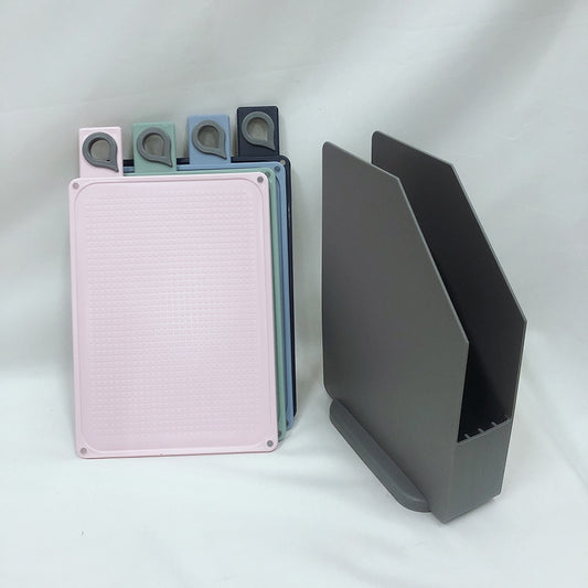 Mini Color-Coded Cutting Board Set with Stand by HitMyNeed