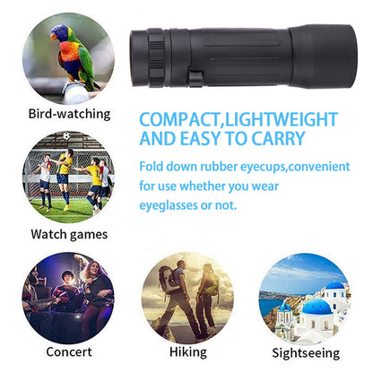 Mini Compact Monocular Telescope with Carry Pouch by HitMyNeed