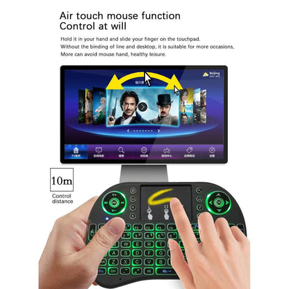 Mini Compact Wireless Backlit Keyboard with Touchpad 2.4G by HitMyNeed