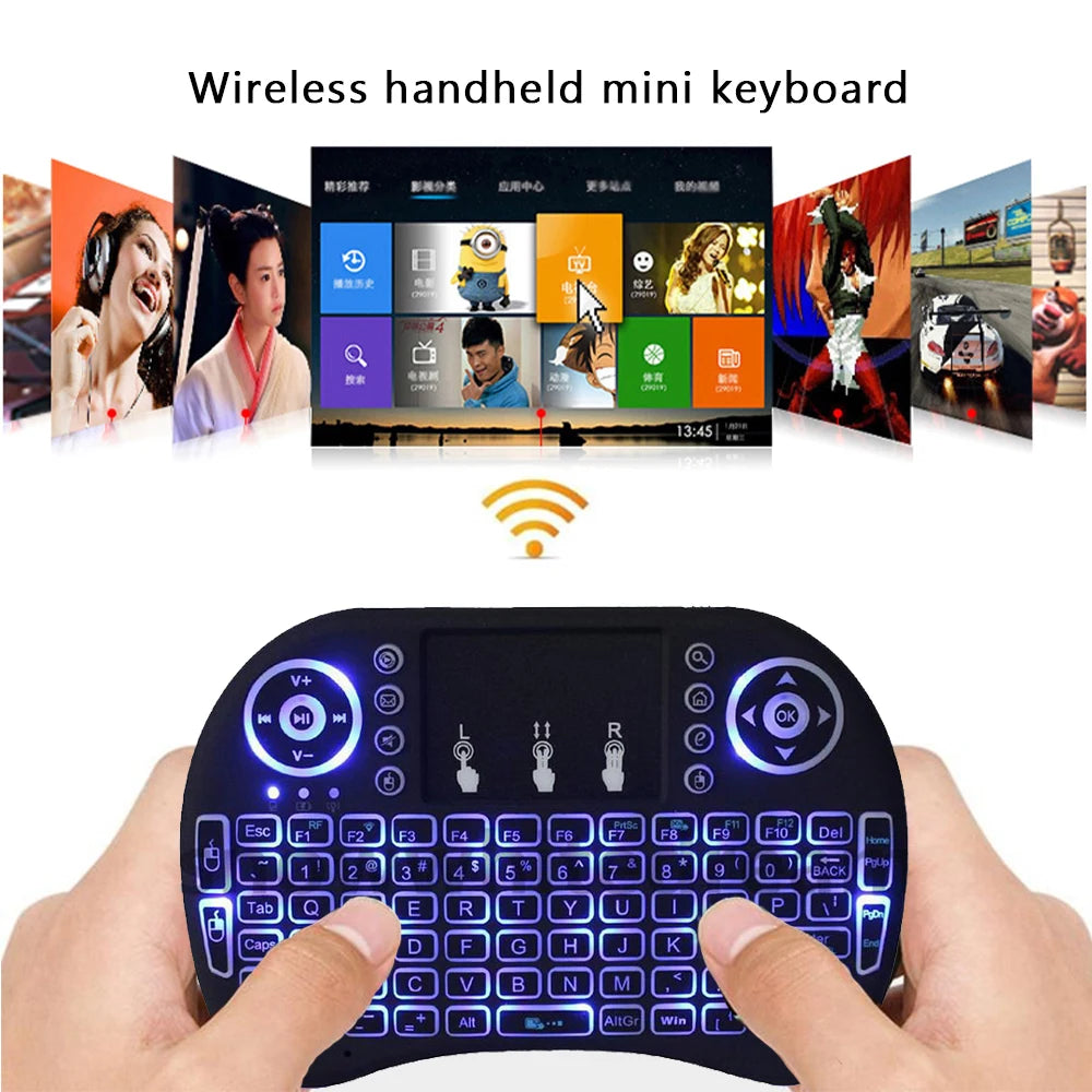 Mini Compact Wireless Backlit Keyboard with Touchpad 2.4G by HitMyNeed