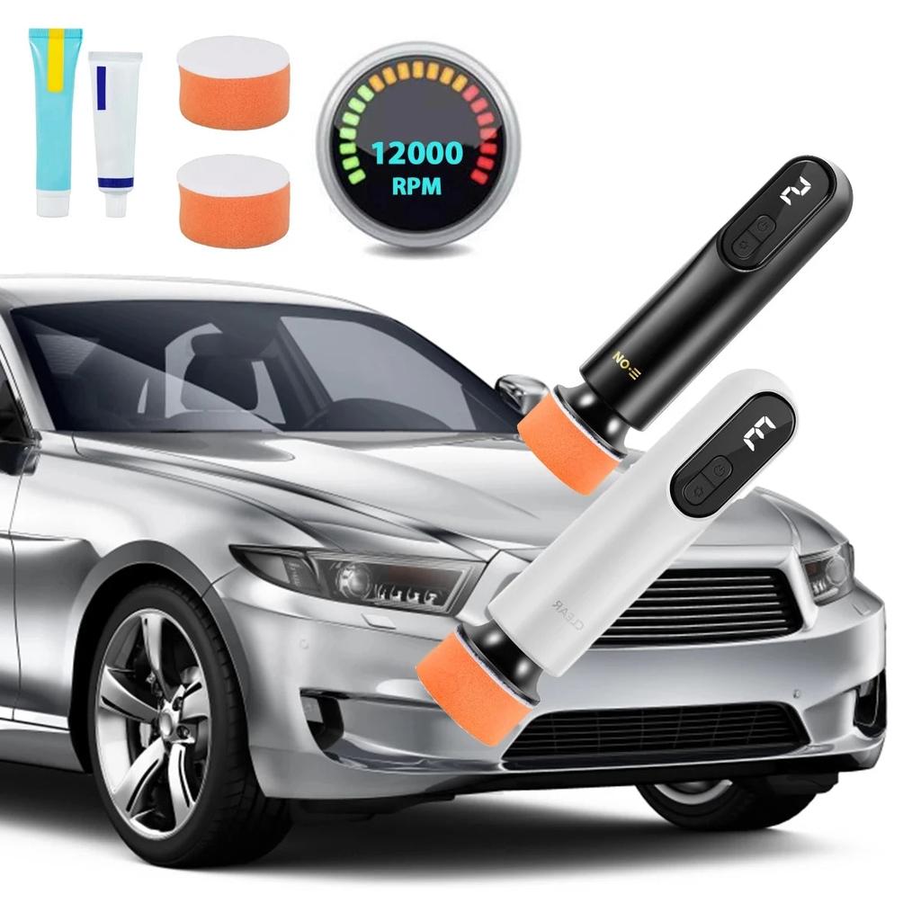 Mini Cordless Car Polisher 3-Speed with LED Display by HitMyNeed