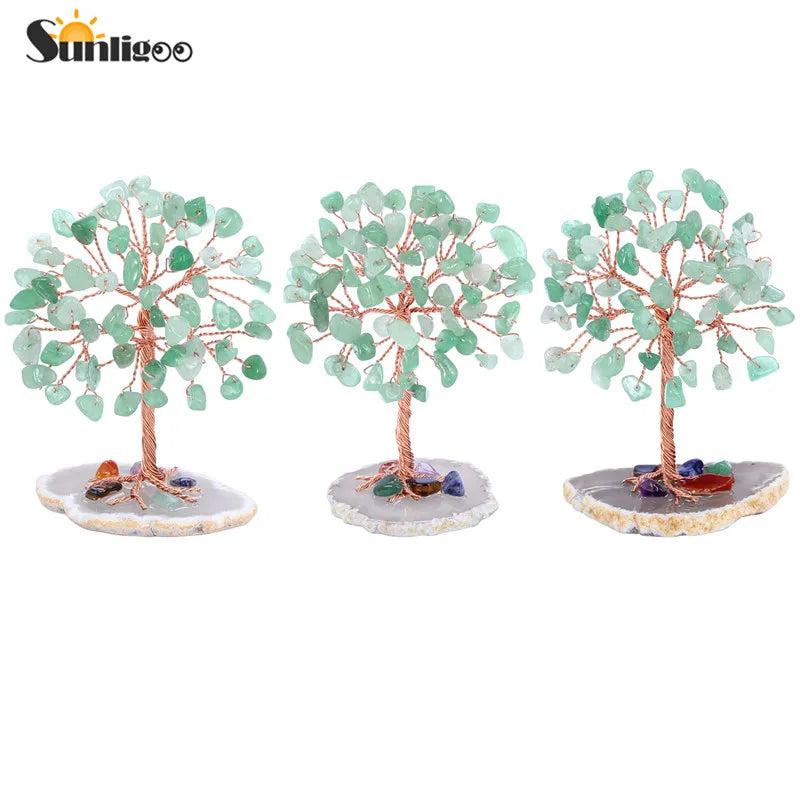 Mini Crystal Money Tree Copper Wire Feng Shui Decor by HitMyNeed