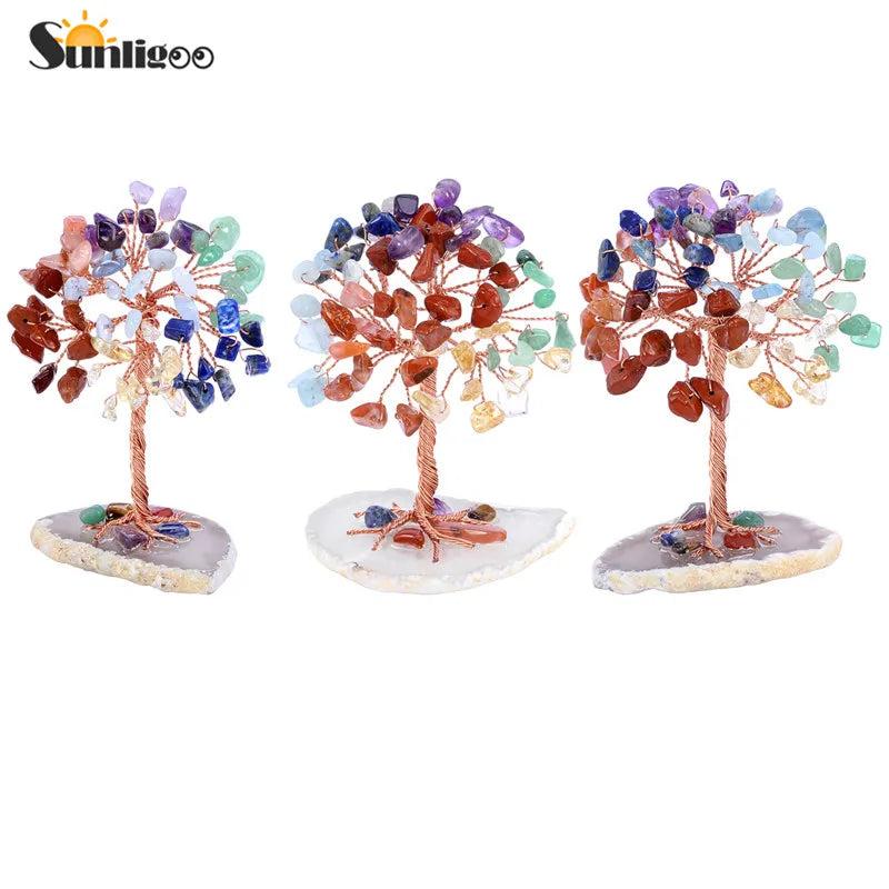 Mini Crystal Money Tree Copper Wire Feng Shui Decor by HitMyNeed